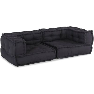 vidaXL 2-Sitzer-Modulsofa Anthrazit 140x70x36 cm Stoff 4019028 vidaXL 2-Sitzer-Modulsofa Anthrazit 140x70x36 cm Stoff 4019028