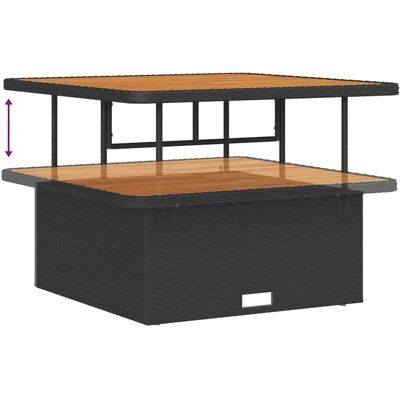 vidaXL Garten-Sofa-Set 12-Tlg Schwarz Poly Rattan 3362295 vidaXL Garten-Sofa-Set 12-Tlg Schwarz Poly Rattan 3362295