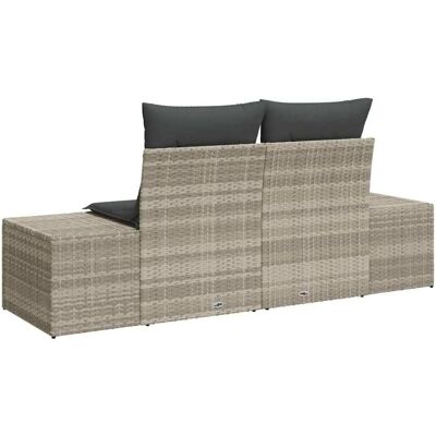 Vidaxl Gartensofa mit Stauraum Grau Modernes Design Vidaxl Gartensofa mit Stauraum Grau Modernes Design