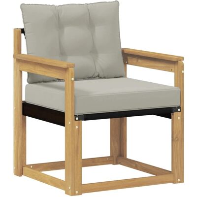 vidaXL Outdoor-Sofa Massives Akazienholz und Textilene Weiß 3439033 vidaXL Outdoor-Sofa Massives Akazienholz und Textilene Weiß 3439033