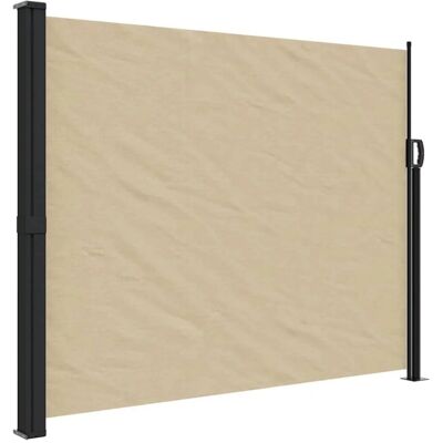 vidaXL Seitenmarkise Ausziehbar Beige 160x300 cm 4004315 vidaXL Seitenmarkise Ausziehbar Beige 160x300 cm 4004315