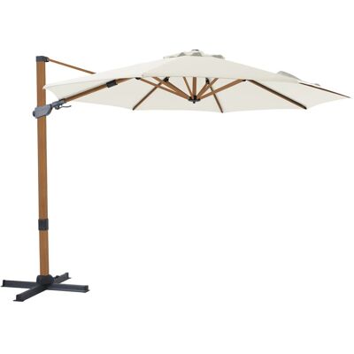 AXI Ampelschirm Ø 300 cm Beige mit Handöffner AXI Ampelschirm Ø 300 cm Beige mit Handöffner