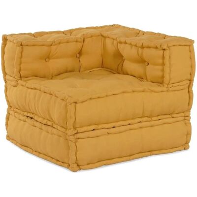vidaXL Modularer Sitzhocker 70x70x54cm Gelb - Pouf vidaXL Modularer Sitzhocker 70x70x54cm Gelb - Pouf