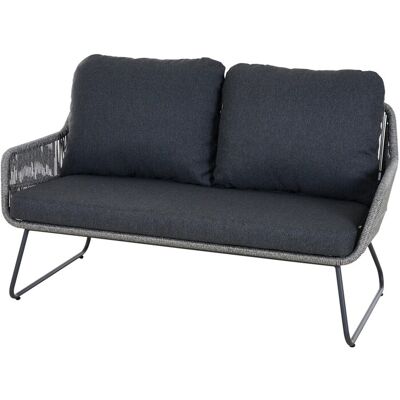 Siena Garden 2-er Loungesofa Kansas 73,5 cm x 145 cm x 76 cm Grau Siena Garden 2-er Loungesofa Kansas 73,5 cm x 145 cm x 76 cm Grau