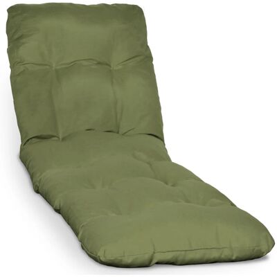 Beautissu Auflage Sonnenliege Deckchair Flair RL 190x60x8 cm Olivegrün Beautissu Auflage Sonnenliege Deckchair Flair RL 190x60x8 cm Olivegrün