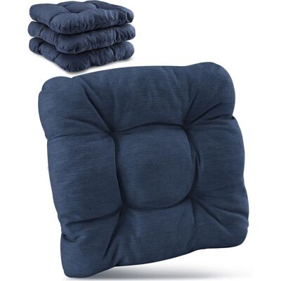 Beautissu HighLux SK Stuhlkissen 40x40x8cm Dunkelblau 4tlg Beautissu HighLux SK Stuhlkissen 40x40x8cm Dunkelblau 4tlg