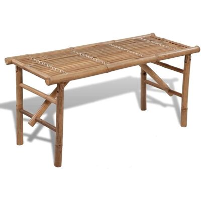 furnicato Gartenbank Klappbar 118 cm Bambus furnicato Gartenbank Klappbar 118 cm Bambus