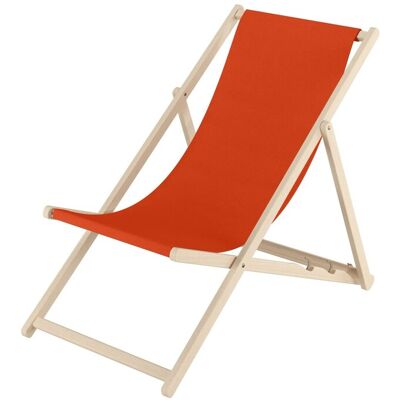 Erst-Holz Gartenliege Strandstuhl Holzstuhl aus Buche 10-100 Terracotta Orange Erst-Holz Gartenliege Strandstuhl Holzstuhl aus Buche 10-100 Terracotta Orange