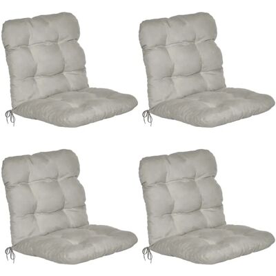 Beautissu Flair HL Hochlehner 120x50x8cm Hellgrau 8tlg Beautissu Flair HL Hochlehner 120x50x8cm Hellgrau 8tlg