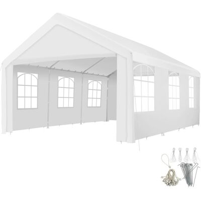 Tectake Pavillon Jasko 6 x 4 M Wasserdicht 600 x 400 x 315 cm Weiß Weiß Tectake Pavillon Jasko 6 x 4 M Wasserdicht 600 x 400 x 315 cm Weiß Weiß