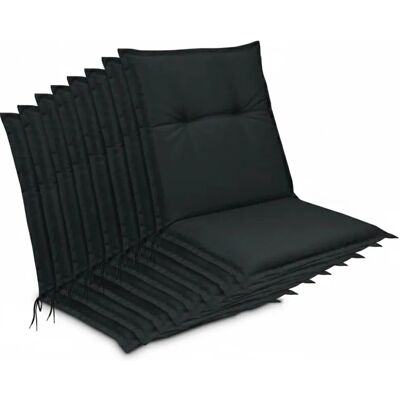 Beautissu 8er Set Niedriglehner Auflagen Base NL 100x50cm Graphit Beautissu 8er Set Niedriglehner Auflagen Base NL 100x50cm Graphit