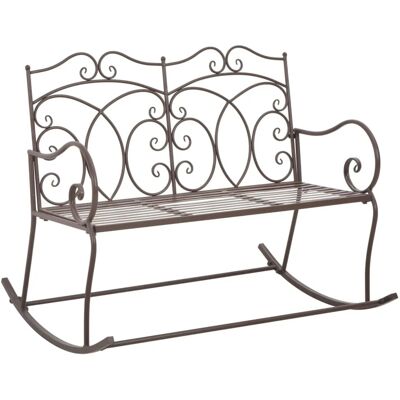 furnicato Gartenbank 104 cm Eisen Antik Braun furnicato Gartenbank 104 cm Eisen Antik Braun