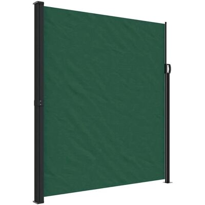 vidaXL Seitenmarkise Ausziehbar Dunkelgrün 220x500 cm 4004485 vidaXL Seitenmarkise Ausziehbar Dunkelgrün 220x500 cm 4004485