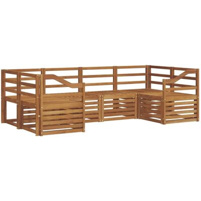 vidaXL Sofagarnituren 6 Tlg Natur Massivholz Akazie 3375384 vidaXL Sofagarnituren 6 Tlg Natur Massivholz Akazie 3375384