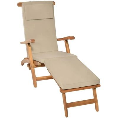 Beautissu Loftlux DC Deckchairauflage 175x45x5cm Natur Beautissu Loftlux DC Deckchairauflage 175x45x5cm Natur