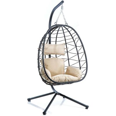 Wiltec Hängesessel Mit Gestell Indoor Outdoor Hängestuhl Korbsessel Polyrattan Wiltec Hängesessel Mit Gestell Indoor Outdoor Hängestuhl Korbsessel Polyrattan