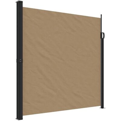 vidaXL Seitenmarkise Ausziehbar Taupe 200x500 cm 4004469 vidaXL Seitenmarkise Ausziehbar Taupe 200x500 cm 4004469