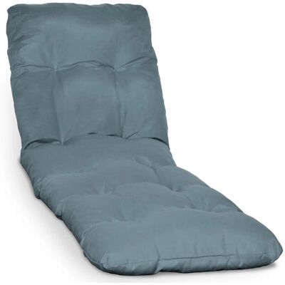 Beautissu Auflage Sonnenliege Deckchair Flair RL 190x60x8 cm Taubenblau Beautissu Auflage Sonnenliege Deckchair Flair RL 190x60x8 cm Taubenblau