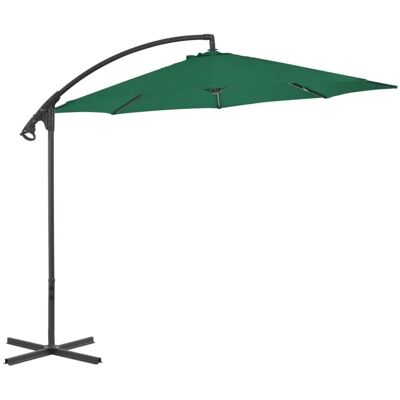 vidaXL Gartenparasol mit Stahlstange 300 cm Grün vidaXL Gartenparasol mit Stahlstange 300 cm Grün