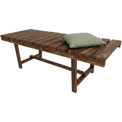 Relaxdays Gartenbank Tannenholz Geflammt 2-Sitzer 110 cm x 35 cm x 38 cm Relaxdays Gartenbank Tannenholz Geflammt 2-Sitzer 110 cm x 35 cm x 38 cm