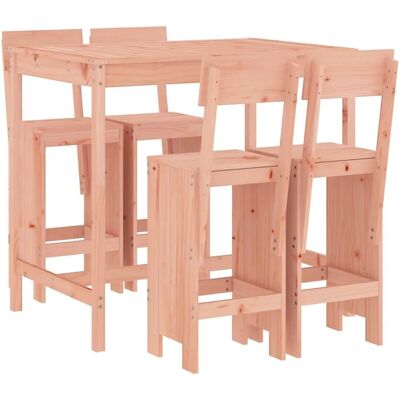 vidaXL Gartentisch-Set aus massivem Douglas-Holz - 5-teilig vidaXL Gartentisch-Set aus massivem Douglas-Holz - 5-teilig