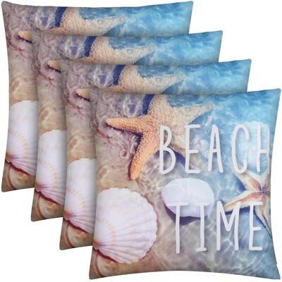 Bestlivings Outdoor Kissen mit Strandmotiv Beach Time 4 Stück 4er Pack Bestlivings Outdoor Kissen mit Strandmotiv Beach Time 4 Stück 4er Pack