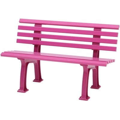 PROREGAL Gartenbank Antigua 2 Sitzer Flieder HxBxT 74 x 120 x 54 cm Witterungskunststoff & UV Beständiger Kunststoff Parkbank Sitzbank PROREGAL Gartenbank Antigua 2 Sitzer Flieder HxBxT 74 x 120 x 54 cm Witterungskunststoff & UV Beständiger Kunststoff Parkbank Sitzbank