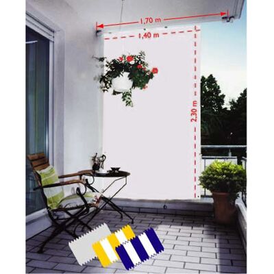 Floracord Senkrecht-Sonnensegel Rechteckig Wasserfest 230 cm x 140 cm Elfenbein Floracord Senkrecht-Sonnensegel Rechteckig Wasserfest 230 cm x 140 cm Elfenbein