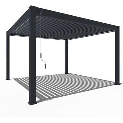 Weide Deluxe Plus Aluminium Pavillon 4 x 4 M Anthrazit Pergola Freistehend Weide Deluxe Plus Aluminium Pavillon 4 x 4 M Anthrazit Pergola Freistehend