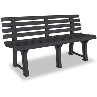 Furnicato Gartenbank 1455 Cm Kunststoff Anthrazit Furnicato Gartenbank 1455 Cm Kunststoff Anthrazit