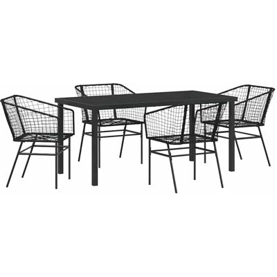 Gen - 5P PolyRattan - Schwarz - Poly Rattan - Outdoor set Gen - 5P PolyRattan - Schwarz - Poly Rattan - Outdoor set