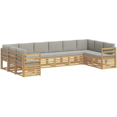 vidaXL Ecksofa Set 10 Stk Weiß und Hellgrau 363 x 185,5 x 73 cm 3392566 vidaXL Ecksofa Set 10 Stk Weiß und Hellgrau 363 x 185,5 x 73 cm 3392566
