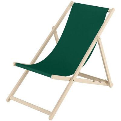 Erst-Holz Gartenliege Strandstuhl Holzstuhl aus Buche 10-100 Grün Erst-Holz Gartenliege Strandstuhl Holzstuhl aus Buche 10-100 Grün