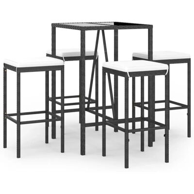 vidaXL Gartenbar-Set mit Kissen - Für 4 Personen vidaXL Gartenbar-Set mit Kissen - Für 4 Personen