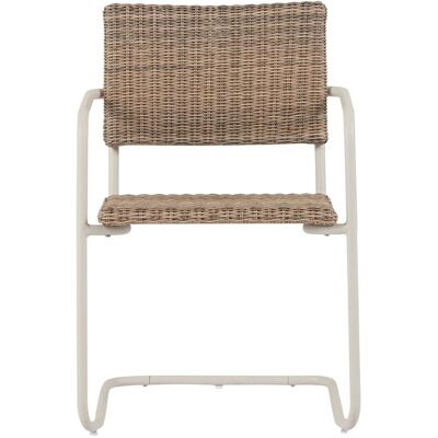 ebuy24 Camille Gartenstuhl Polyrattan Natur Grau ebuy24 Camille Gartenstuhl Polyrattan Natur Grau