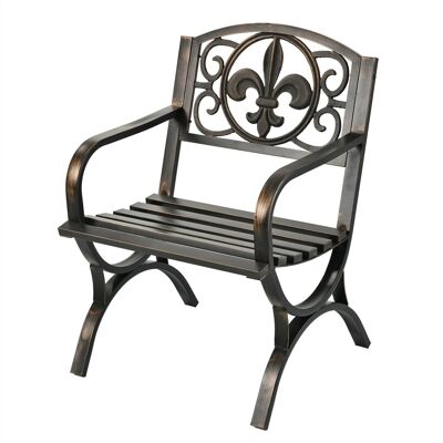Relaxdays Gartenstuhl Stahl Schwarz Bronze Robust 85,5 cm x 60 cm x 56 cm 10,6 kg Relaxdays Gartenstuhl Stahl Schwarz Bronze Robust 85,5 cm x 60 cm x 56 cm 10,6 kg