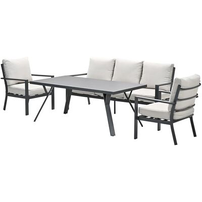 Garden Impressions Sergio Lounge Sofa Diningset - Desert Sand Garden Impressions Sergio Lounge Sofa Diningset - Desert Sand