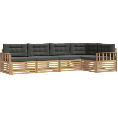 vidaXL Outdoor-Sofagarnitur 6-Tlg Weiß und Anthrazit Polyester 3390477 vidaXL Outdoor-Sofagarnitur 6-Tlg Weiß und Anthrazit Polyester 3390477