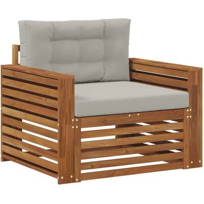 vidaXL Outdoor-Sofagarnitur Massives Akazienholz und Polyester Natur 3436401 vidaXL Outdoor-Sofagarnitur Massives Akazienholz und Polyester Natur 3436401