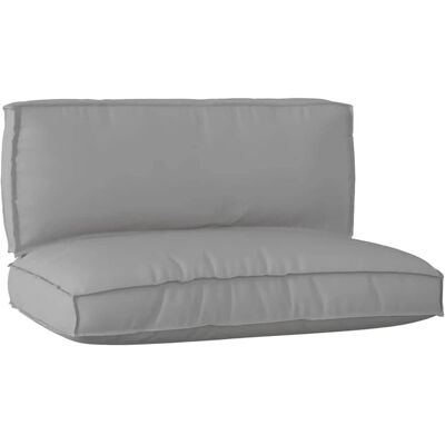Vidaxl - Palettenkissen-Set 2 Grau Polyester - Kissen Set Vidaxl - Palettenkissen-Set 2 Grau Polyester - Kissen Set