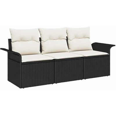 Vidaxl Gartensofa-Set - UV-beständiger Polyester-Rattan - Modernes Design Vidaxl Gartensofa-Set - UV-beständiger Polyester-Rattan - Modernes Design