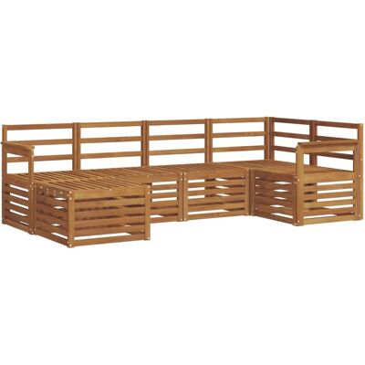 vidaXL Sofagarnituren 6 Tlg Natur Massivholz Akazie 3375074 vidaXL Sofagarnituren 6 Tlg Natur Massivholz Akazie 3375074