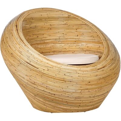 Beliani Gartenstuhl Naturrattan Beige - Gartenstuhl Beliani Gartenstuhl Naturrattan Beige - Gartenstuhl