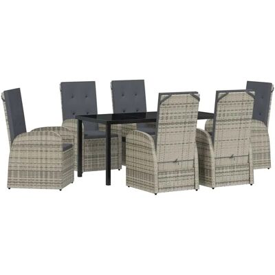 GENERIC - GFR77 - Grau PolyRattan - Gartenmöbel-Set GENERIC - GFR77 - Grau PolyRattan - Gartenmöbel-Set