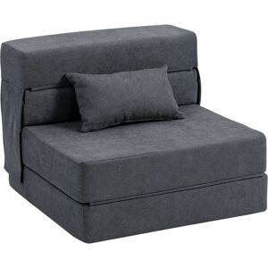 HOMCOM 3 in 1 Schlafsessel Klappbares Schlafsofa mit Bettfunktion Dunkelgrau HOMCOM 3 in 1 Schlafsessel Klappbares Schlafsofa mit Bettfunktion Dunkelgrau