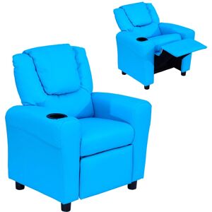 HOMCOM Kindersessel für 3-6 Jahre Alt Liegefunktion Blau 62 x 52 x 69 cm HOMCOM Kindersessel für 3-6 Jahre Alt Liegefunktion Blau 62 x 52 x 69 cm
