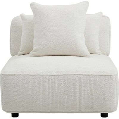 Vente-unique Sessel Mit Gerader Rückenlehne Lelaco Gebrochenes Weiß 91 cm Vente-unique Sessel Mit Gerader Rückenlehne Lelaco Gebrochenes Weiß 91 cm