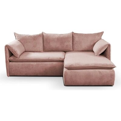 PASCAL MORABITO Teodora Rosa Samtkantsofa mit Bettfunktion PASCAL MORABITO Teodora Rosa Samtkantsofa mit Bettfunktion