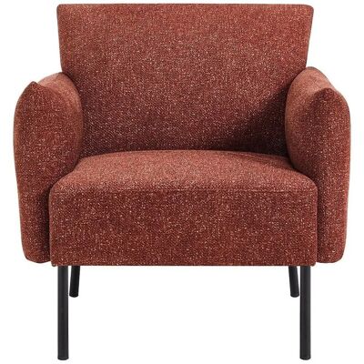Vente-unique Sessel Mit Gerader Rückenlehne Geraldia Terracotta 78 cm Vente-unique Sessel Mit Gerader Rückenlehne Geraldia Terracotta 78 cm
