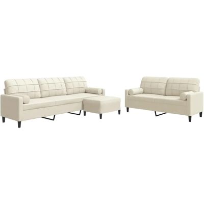 vidaXL Moderner Samt 3-tlg. Sofaset - Lounge, Stabil, Bequem vidaXL Moderner Samt 3-tlg. Sofaset - Lounge, Stabil, Bequem